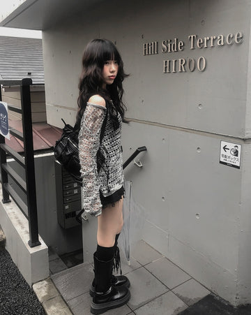 Reese Net Strap Slit Knit